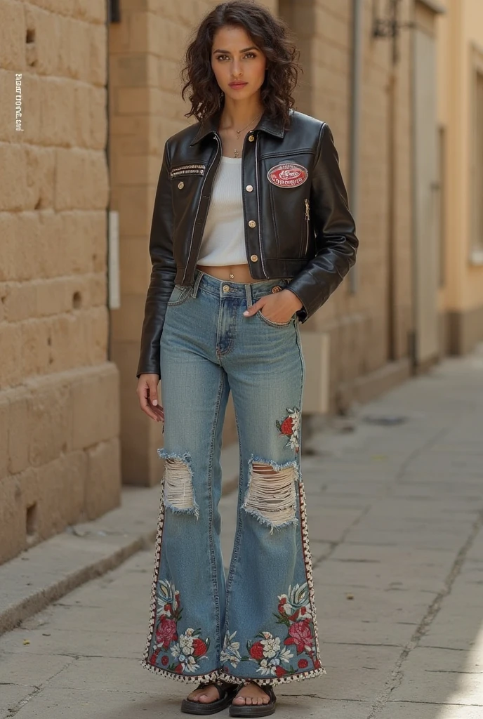 corps entier , beau visage, Cheveux longs et lisse,Warm light and clear complexion, afro-american, Detailed, ultra quality, poitrine claire, mignonne jeans et t-shirt rose XXL assis sur une moto PCX , Devant sa maison