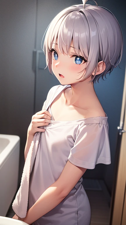 One girl,Kaoru、locker room、Changing clothes、Cute underwear、Undressing、A complete depiction of the human body、masterpiece, Highest quality, Game CG, ultra detailed、highres、extremely detailed CG 