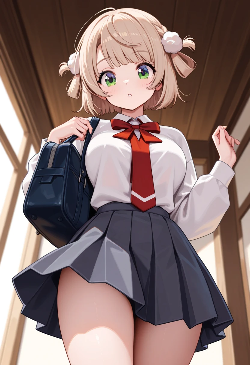 Shigure Ui show her breasts, 1girl, showing her pussy, puberty, young, , cute face