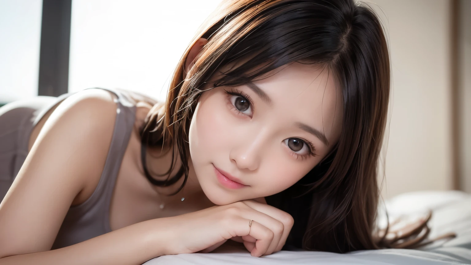 (2girls:1.3), (Ultra Realistic, hight resolution), (Highly detailed eyes, Highly detailed hair, Highly detailed face, Highly detailed plump lips), (off shoulder with open breasts), breasts, Upper body, Search Smile, (Best Quality:1.4), Raw photo, (Realistic, photo-Realistic:1.37), Professional Photography, Cinematic Light, (Fine face: 1.2), (View from above),