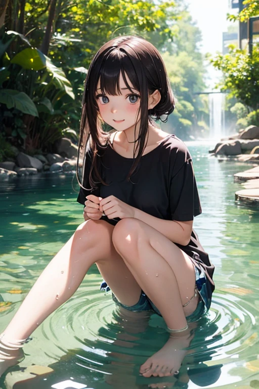 Daddy is cute10Age and 6 year old girl hugging and smiling in the bath Naked Rubbing a child's small 10 year old opens legs Pubic area visible Six-year-olds dress the same way to show their pubic area