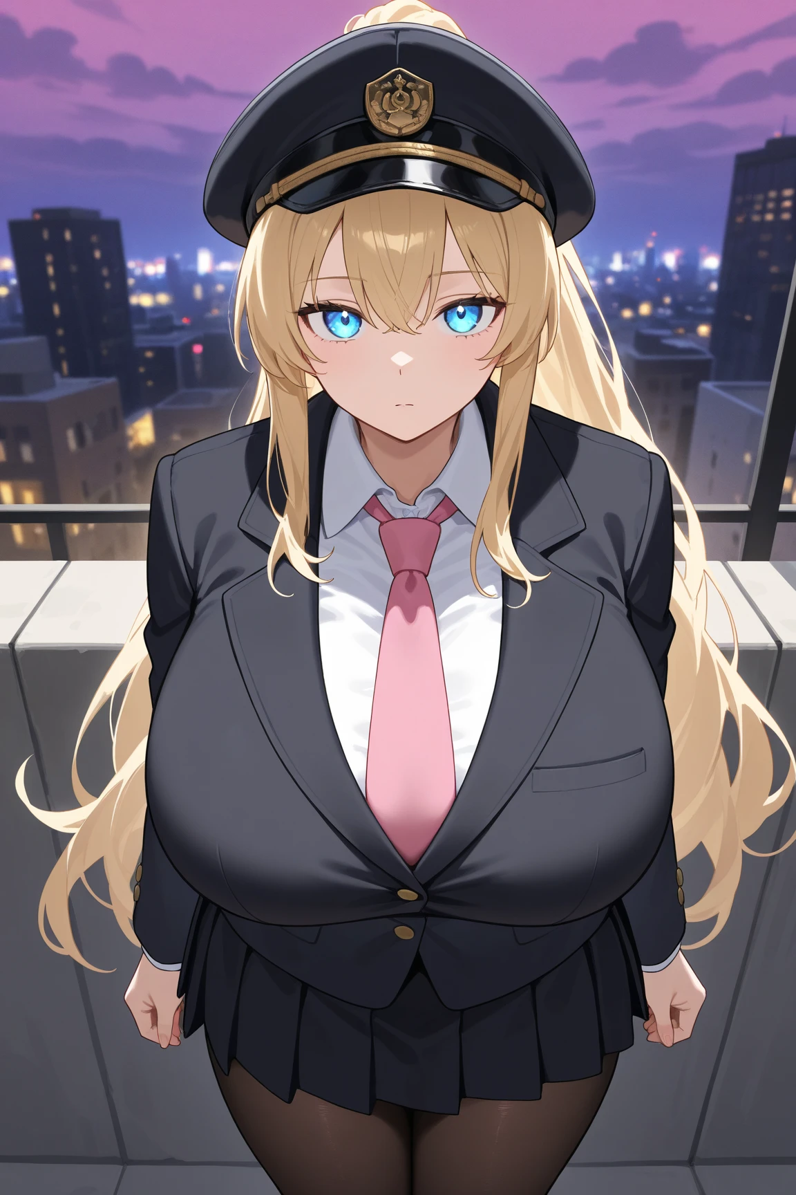 (masterpiece:1.37), best quality, (extremely detailed:1.37), 1girl, (1boy:1.5), woman, (mature:1.5), (adult:1.5), large breasts, very long hair, (straight hair:1.5), dark purple hair, blonde hair, purple eyes, blue eyes, (extremely detailed eyes:1.37), topless, jeans, desperation, (wetting self:1.5), standing, embarrassed, humiliation, blushing, angry, city, futuristic, neon lighting, high-tech, street, skyscraper, NSFW, (fellatio:1.5)