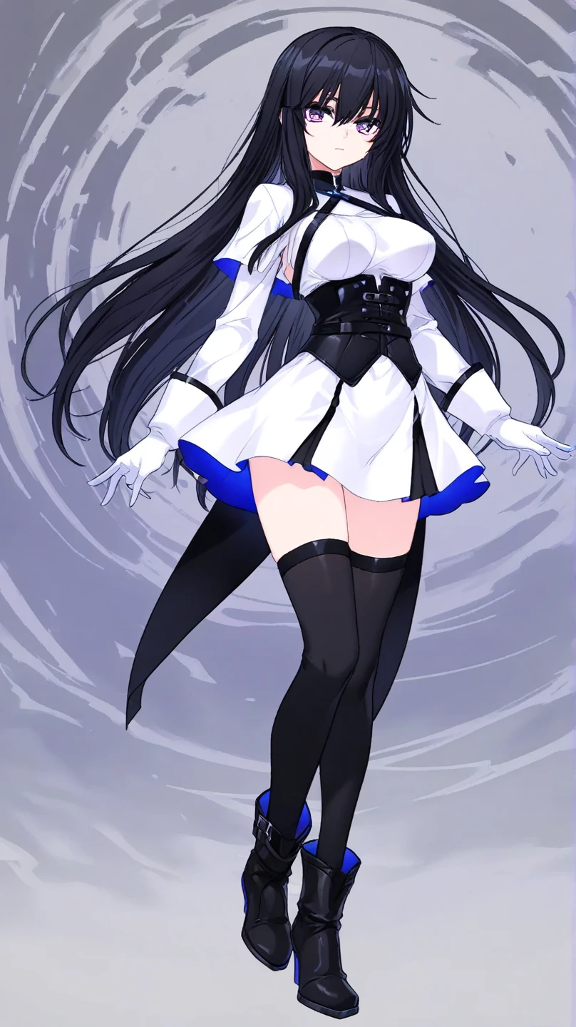 A woman wearing a white backless dress，He wears black stockings on his legs，Exposing the abdomen，The figure is good，The is very detailed，[ 4K realism ]!!, [ 4K realism ]!!!, [ 4K digital art ]!!, Realistic shadow perfect body, realisticlying!!!!!!! art-style, photorealistic anime, by Shitao, Popular topics on cgstation, Casual pose, realistic anime 3D style