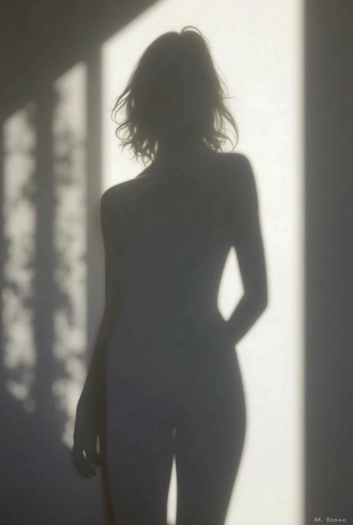 Unposed RAW Photo, An intimate black and white photograph capturing the natural beauty and vulnerability of a young woman with long hair, revealing a deep connection with the human form and an exploration of the intersection between innocence and sensuality., displaying a nuanced interplay of light and shadow, creating a timeless and evocative quality that invites viewers to reflect on the complexities of identity, self-acceptance, and the changing nature of human relationships, in the style of Jock Sturgess, (captured on a Deardorff 8x10), Monochrome,