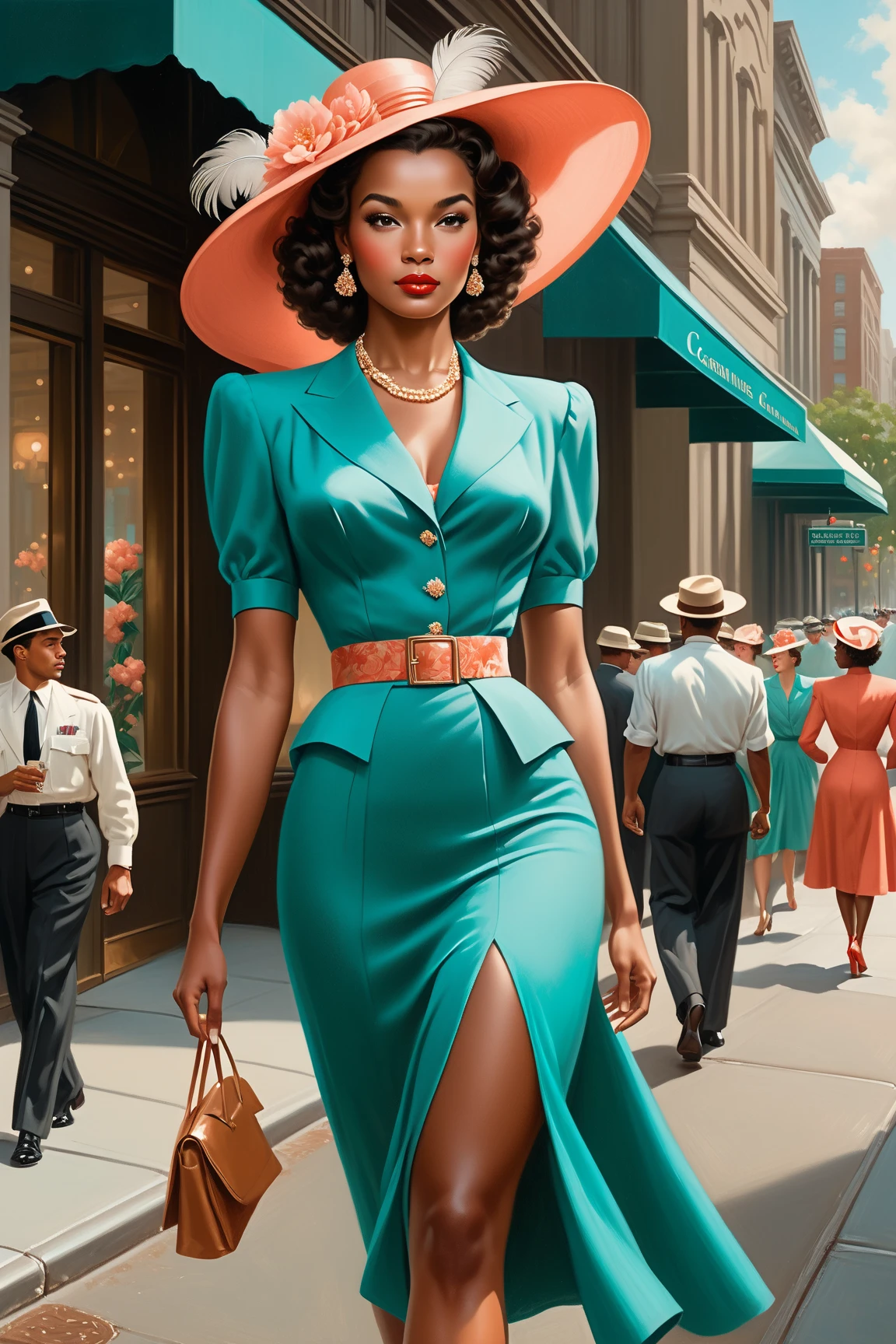 Poster with images of clothes, Timeless Bazaar