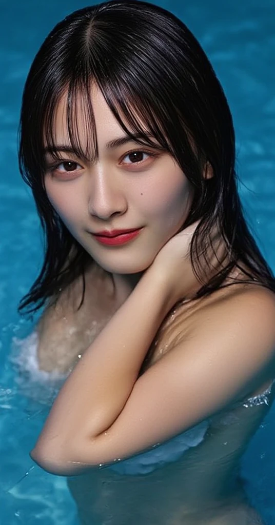Dark brown hair、Light brown eyes、Japanese actress、 Lady、1 female、I am about 40 years old....、(Intricate details:1.2)、(Which is the top??????:1.4)、 (Ultra-high resolution:1.2)、Ultra-high resolution、(Finely tuned)、(Detailed facial features)、Hmph、8K resolution、D cup size breasts、Long Hair、Jacuzzi on the terrace、Enter the jacuzzi、Wet Skin、Soaking wet hair、Wet shoulders、Wet bust、moonlight、リゾート感たっぷりのNight view写真、Head to toe shot、Blackpink Jenny、Beautiful legs、she, Fashion Hub, Very detailed, Very detailed, Realistic, Hourglass Shaped Body, Obscene pose、Please lift your chin up a little、Please open your mouth a little、Relax Pose、Are crying、Deep sorrow、、Get out of the water、The moment I step out of the jacuzzi I see you、Round Jacuzzi、Get out of the water体、Night view、