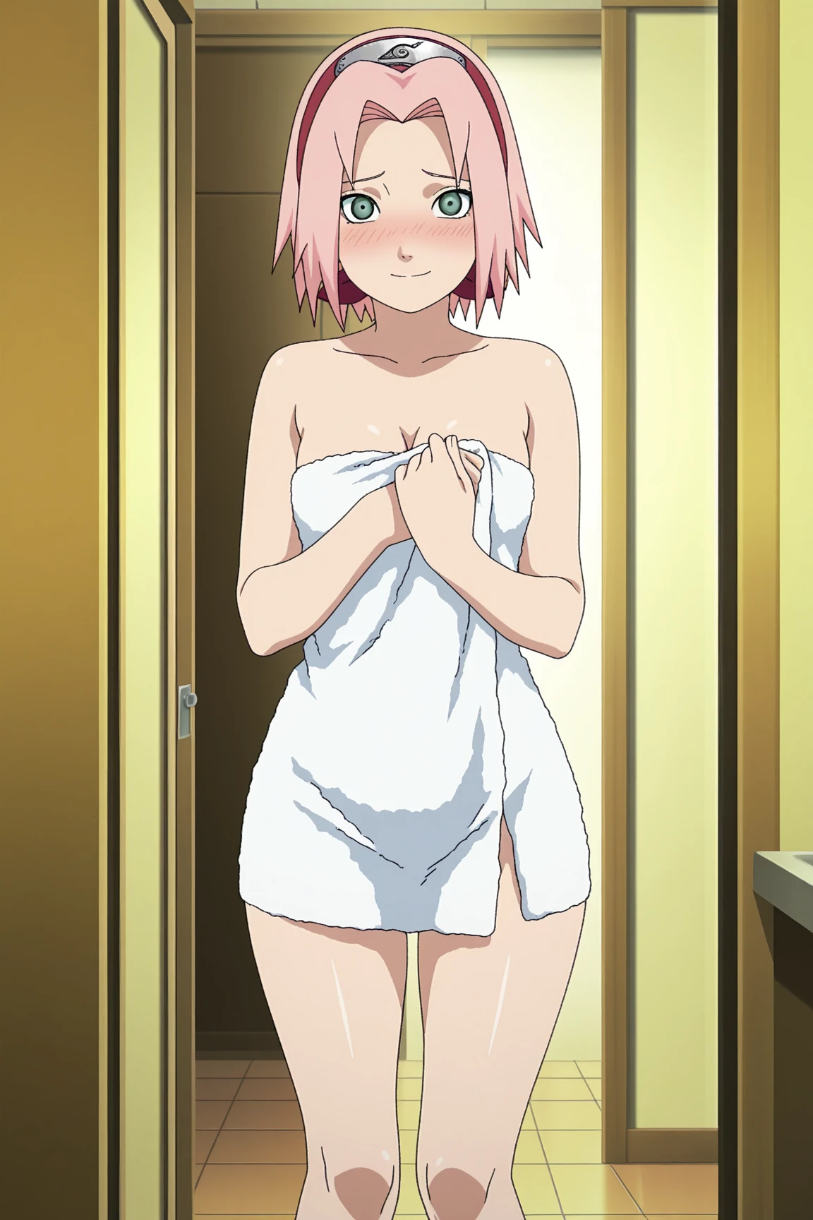 Anime background art, bottom of room, one bed, lying on a bed, beautiful anime scenes, 4K anime art wallpaper, 4k anime art wallpaper, Rosla global illumination, anime girl, 1 girl, LORA similar, best quality, detailed, alone, looking at the viewer, mouth closed, smile, short hair, definition in the eye, perfect face, perfect eyes, perfect hair, pink hair, blue eyes, costume, big tits, naked, completely naked, showing her vagina, perfect vagina, open legs, open vagina, perfect anus, see vagina, naked vagina.