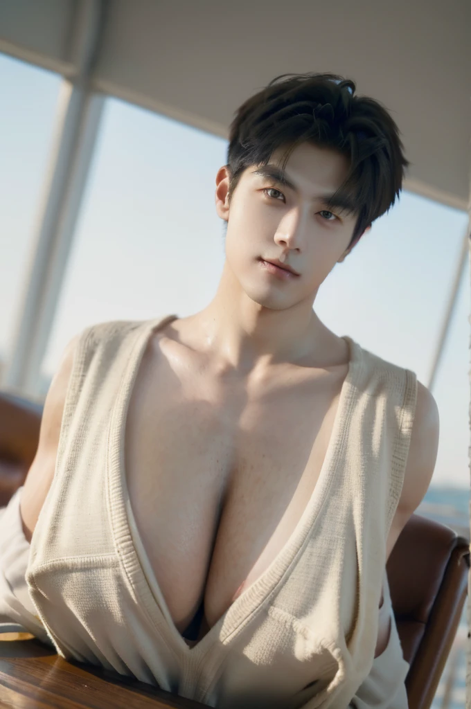 Handsome man in heat , sexy slutty whore , seduce , sexual temptation  ,tight neck harness 