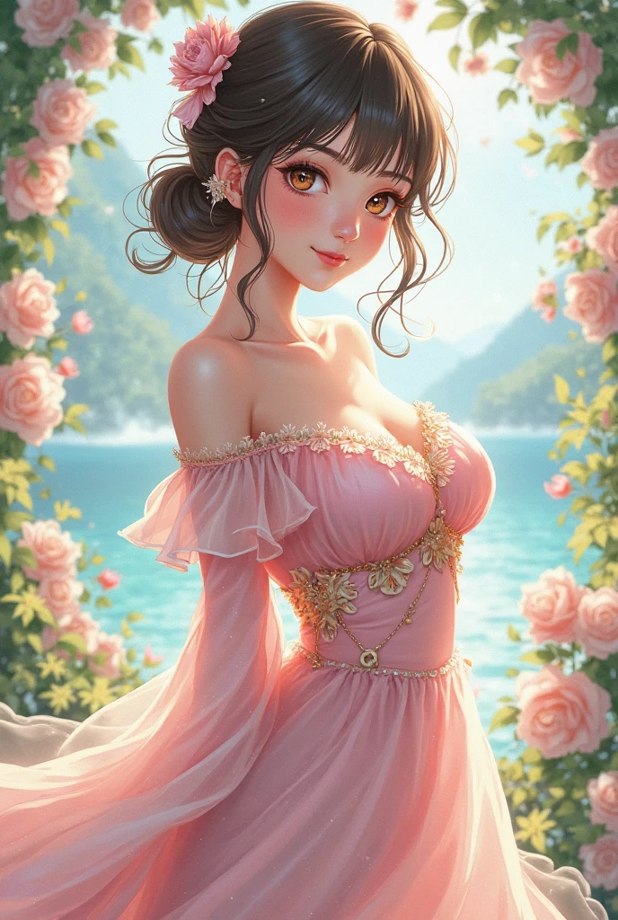 ((((Highest quality))))、(((Ultra-precision CG16K wallpaper)))、(((masterpiece)))、(((Super detailed)))、(((Extreme detail)))、((1Mature 29 year old woman:1.6))、((Very beautiful Japan face of a person))、((Urizane Face:1.8))、((Short bob one curl hair:1.6))、(Shiny Hair)、A delicately drawn beautiful face、(Dark Eyes、Reflected light from the eye)、double eyelid、High nose、Small nostrils、Small Mouth、Seductive lips、Beautiful breasts、((C cup size breasts))、Cleavage、Delicate nails、Beautiful feet、Thin thighs、eight-headed body、Perfect proportions、Perfect Anatomy、Perfect composition、Beautiful detailed shading、Beautiful, natural lighting、Beautiful detail glow、Depth of written boundary、(((High chroma)))、(((Real:1.9)))、((vivid:1.5))、((Beautiful Skin))、((Skin Texture))、((Realな皮膚感))、(((Cowboy Shot:1.6)))、(((front view、shoot from front、front low angle:1.6)))、(((smile:1.6)))、(((looking at viewer:1.6)))、Bright daylight、Natural light、(((background_Grass Square、church:1.5)))、(Fashion model pose:1.6)、(((Light pink wedding mini dress:1.6)))、((tiara、necklace、Wearing earrings:1.5))、((Lace Stockings Clothed))、