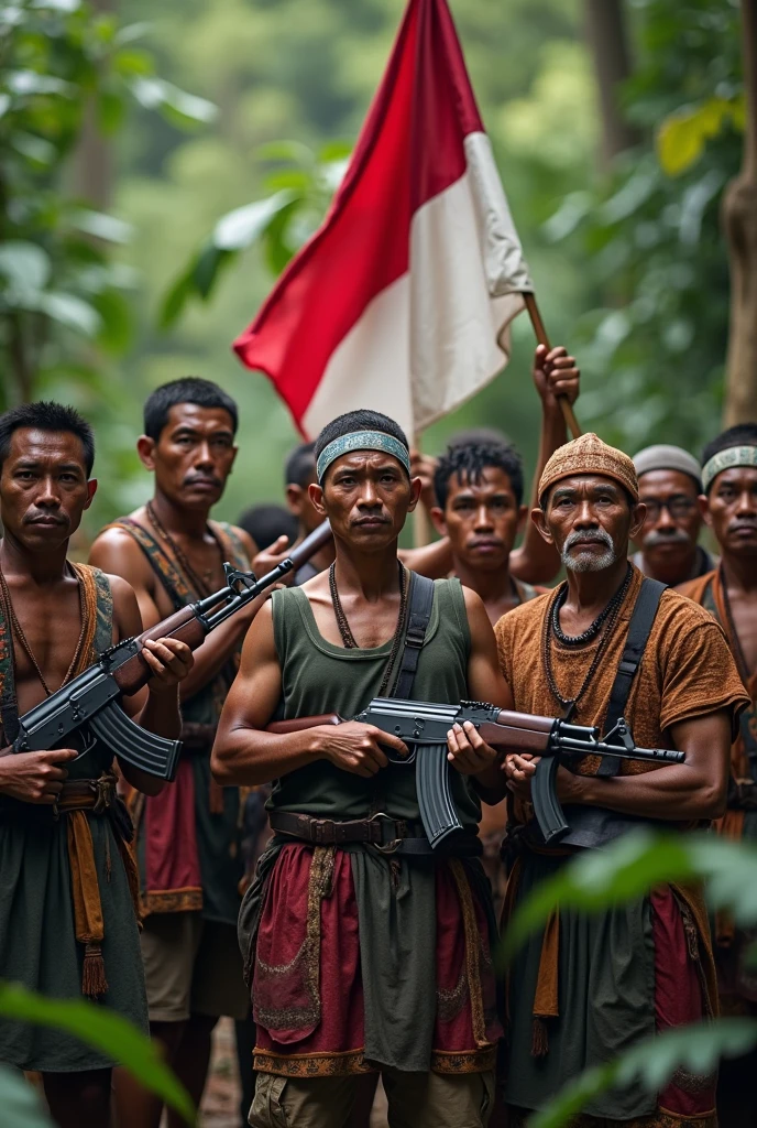 3 Chiapanecos with weapons