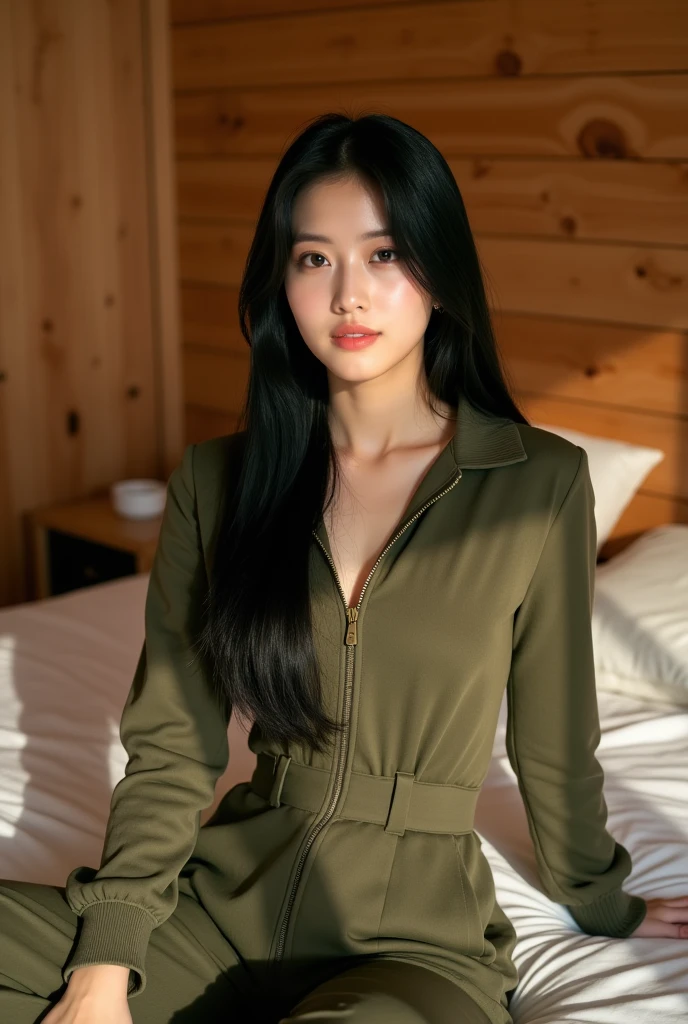 Top Quality, Masterpiece, 8K, Ultra High Definition, (Photorealistic: 1.4), 1 Girl, Beautiful Face, Symmetrical Eyes, Big, Perfect Body Proportions, Stewardess Uniform, Viewer's Look, (Inside the Airplane: 1.2), Front View, Shoulder Jump, Absolute Area (1.3),