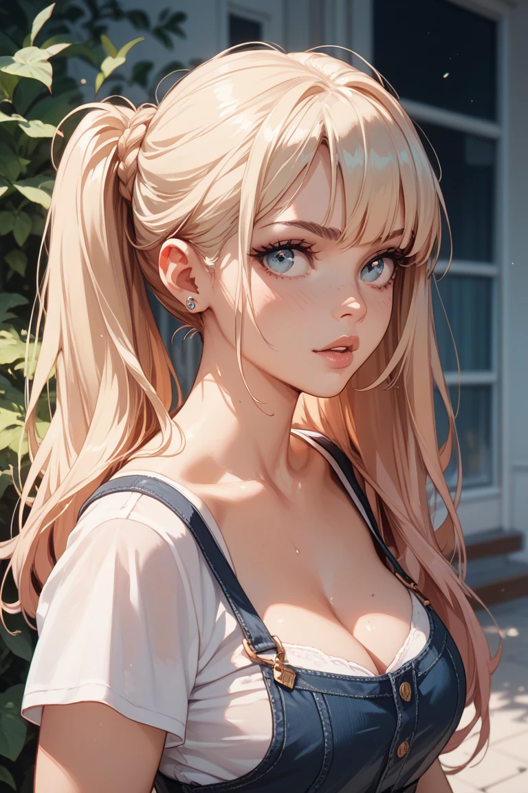 (masterpiece),(Highest quality:1.1),(Super detailed),Best illustrations,In detail,(Portraiture:1.1),(Watercolor),floating,One girl,solo,slim,(Very delicate and beautiful face),(Beautiful eyes in every detail),Pink thick lips,(Disheveled Hair),(Crop top),4K,Cleavage,Beautiful breasts
