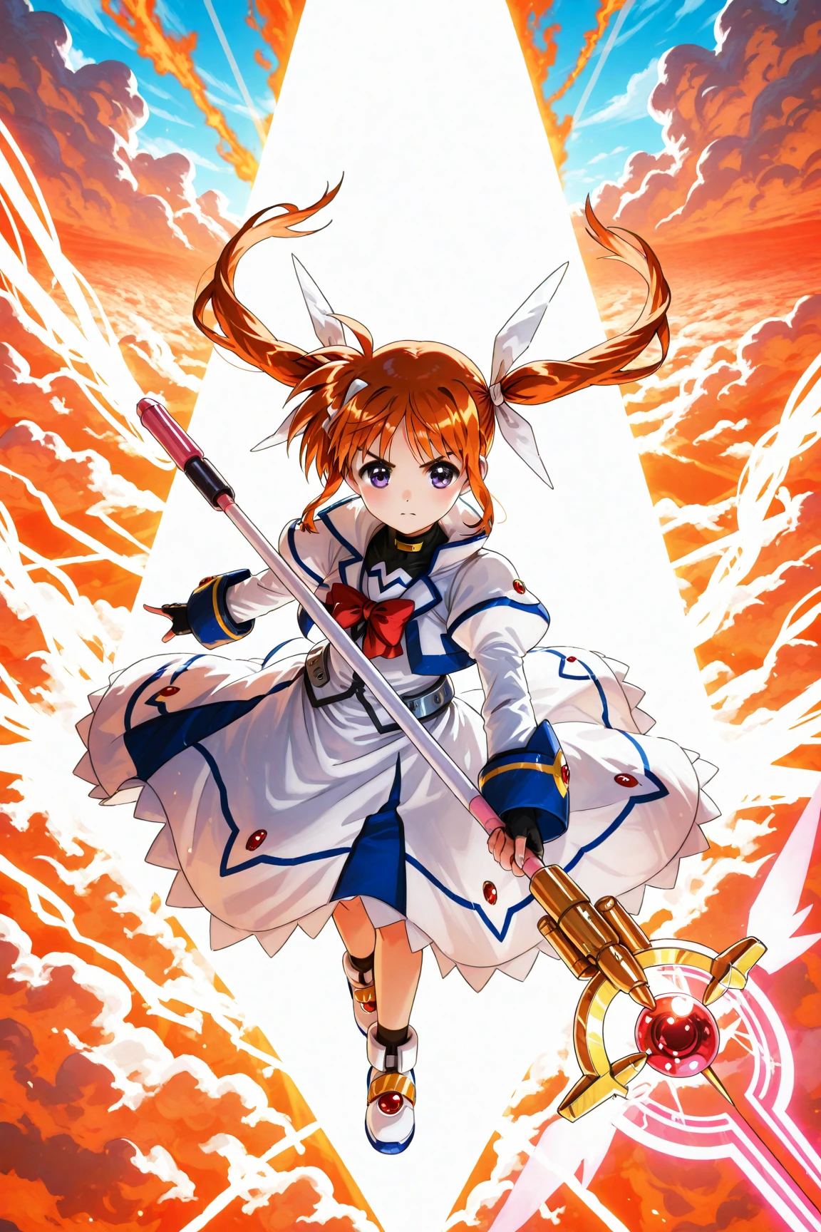 Hero Costume、Samurai Sword、garter belt、White ribbon