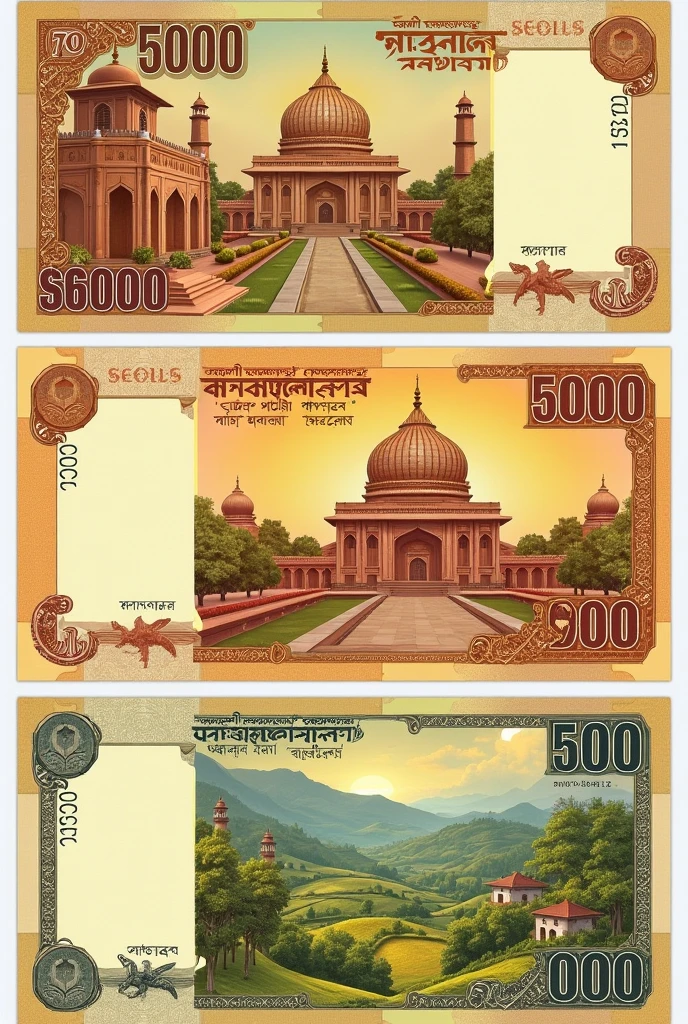 Design a striking and culturally significant 1000 Pakistani Rupee banknote featuring a dominant red color scheme. Incorporate elements that celebrate Pakistan's rich heritage, history, and diversity, ensuring the design reflects the country's values and showcases iconic landmarks, cultural symbols, and prominent figures. The red hue should be used creatively to enhance the overall aesthetic and make the banknote visually distinct while maintaining a sense of national pride and identity