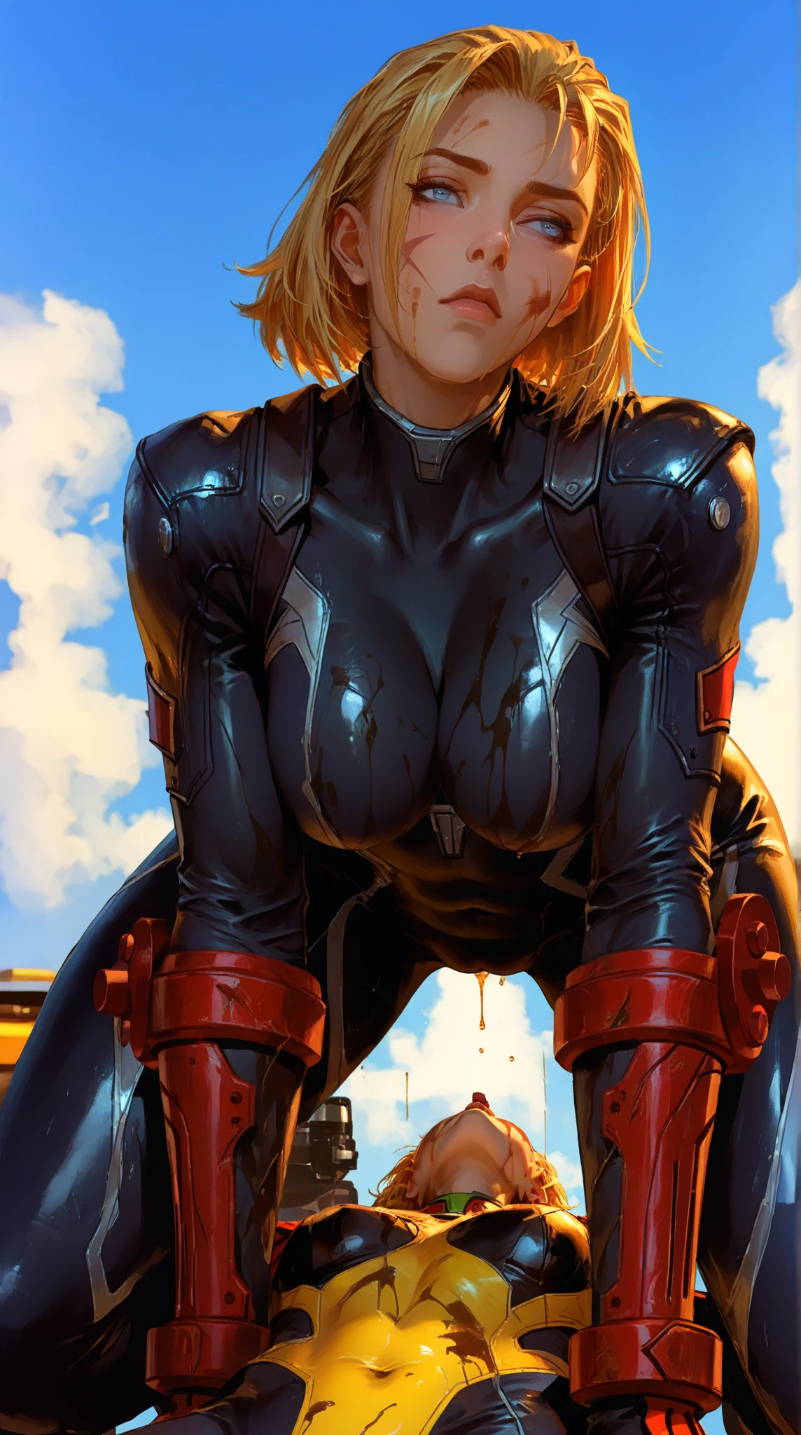 Best Quality,8k,High resolution,masterpiece:1.2), (ultra detailed), (erotic lingerie) (NSFW is not safe for artwork), (naked) (unclothed) (naked) (blue mary) (King of Fighters Setup), (pose sexual), (realist,photorealist,fotorrealista:1.37), (High DefinitionR,High Definition), (portrait), (vivid colors), (long legs), (clearly elongated face), (broad) (Hermosos detailed eyes), (beautiful detailed lips), (extremely detailed eyes and face), bright eyes Dynamic angle and posture, soaked in sweat, perspiration, undressing (long eyelashes), (sharp focus), (Physically based representation), (unclothed), (big breasts) (open legs), (intense), (expression of intense desire), (Motion blur), (elegant), (slim figure), (anime inspired), (bright lights), (sexual), (contrasting colors), (mysterious atmosphere), (action packed scene), (Unique style), (Amazing), (elegant), (evocative), (expressive), (Intriguing atmosphere), (giant breasts:1.2) ((Best Quality)),((Very detailed)),masterpiece,absurdities,detailed face,beautiful face,(detailed eyes, deep eyes),(1 girl),((dynamic pose)), (naked) (unclothed) (naked)