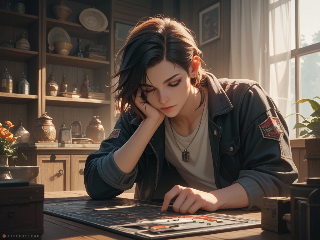 there is a 13-year-old boy, overdosed, unconscious, lying in the middle of the room, lying on the floor, head leaning against the floor, no pillow, eyes closed, with drugs everywhere, dirt everywhere, arms open, one arm to one side, sad look, ass on the floor, sad scene, smooth skin, dark hair, no beard, cinematic realist, ultrarealistic concept art, realistic art style, cinematic, hyperrealistic concept art, highly realistic concept art, realistic character concept art, photorealistic art style, detailed character, photorealistic concept art, photorealistic concept art, photorealistic dark concept art,character art, photorealistic concept art, far-sighted --auto