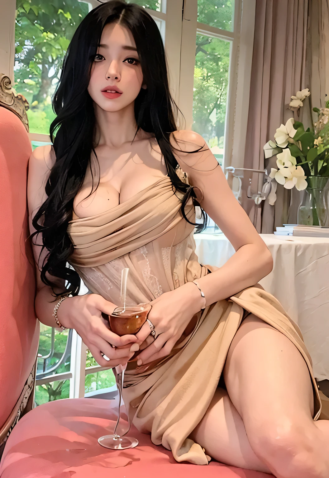 (Best quality),(high detail), perfect body, Beautiful, sexy, Petite Bust,Well-Proportioned Bust,Modest Bust,Small-Breasted, perfect tits,No bra, round breasts, beautiful breasts, beautiful skin, Show , pink , beautiful , show breasts and , no wearing clothings
