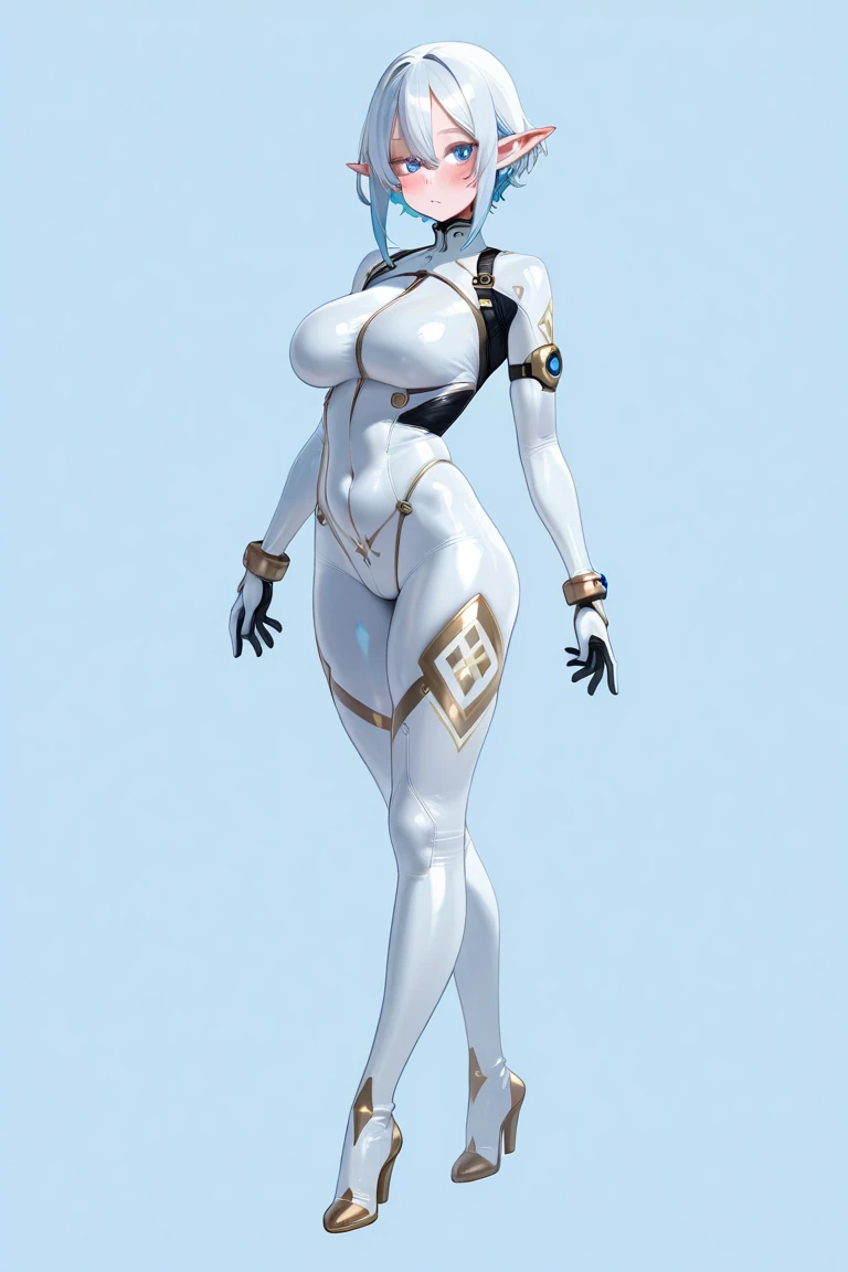 Art, beautiful plaster statue Yôga, , giant breasts, wide hips