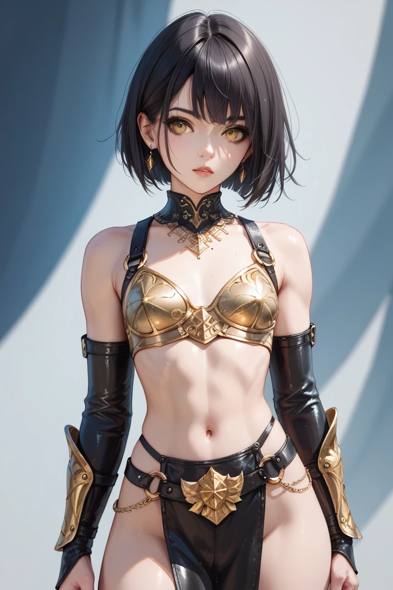 (((devilish smile))), (((melhor qualidade: 1.4))), (((cabelo corte bob preto com franja e mechas brancas))), (((DuneWalker))), (((post-apocalypse))), (((pele bronzeada))), (Unbeatable masterpiece), (hiper HD),(CG 8k hiper-realista), 1Garota armada em um mundo futurista, (((dunewalker))), (((black and white Bob haircut style))), Coronel Motoko, modern clothes with macrostructure composing her slender body with perfect proportions, hexagonal patterns, cabelo colorido, cyberpunk de atitude, pose ativa, mecanismos vivos, fundo parede grafitada, (((Teen girl))), (((melhor qualidade: 1.4))), (((short haircut))), (Unbeatable masterpiece), (hiper HD),(CG 8k hiper-realista), (((seios grandes))), (((hiper feminina))), sexy girl, black tattoo,(cabelo de cor escura com franja branca), ((( corpo fitness))), (((1 garota))), garota tatuada de 25 anos com corpo perfeito,,Rosto lindo e bem cuidado,muscular corpo:1.2,solid color detailed jacket, (Head to thigh photos), Equipamento complexo, verde escuro,long pants,Tight clothes are dark,With white stars and off-white stripes,,,,,Armor Metal Electronic Parts, Tatuagens de veneno ) INFO, garota, (((Sozinho))), pirralha Violento, (((14 anos))), sexy, pose de atitude, obra de arte, post-apocalypse, (((manga style))), Bounty Hunter, Violento, Manic, cara de mau, corpo esguio, magra mas forte, corpo perfeito, roupa moderna, Advanced technology, Pleated mini skirt with checkered pattern in red and black, jaqueta tipo gola de pele, sleeves with vertical striped pattern, fundo neutro, (( tiro de vaqueiro )). visual intrincado
