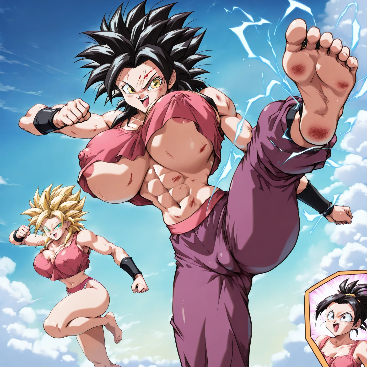 Kefla from dragon ball without clothes 