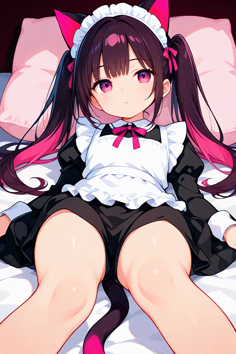 (best aesthetic,best quality,ultra high res,insanely detailed,exquisite,absolutely resolution,explicit,extremely detailed CG),BREAK,(((perfect ???????,perfect proportion,artstation female body))),BREAK,(detailed beautiful jewely catchlight gradient slant eyes),ligne claire,gleaming skin,super detailed skin,BREAK,nsfw,????? presenting,fall into pleasure,??????,looking at viewer,BREAK,(beautiful toddler gal,loli),??????????,BREAK,small baby face,childish and super cute,((((blush)))),BREAK,Bishojo,ultra cute,Kawaii,BREAK,low body size,short stature,slender,BREAK,(((((jirai kei,yamikawa kei))))),BREAK,(black and purple ((streaked hair))),(((((double bun long twintails hair))))),BREAK,((shiny glossy metaric beautiful hair,gradient hair)),BREAK,((medium breasts)),((puffy nipples,erectile nipples,long nipples,huge areolas,bare breasts)),BREAK,((gothiclolita),negligee,See-through),BREAK,(frilled polka dot thigh high knee socks:1.4),zettai ryouiki,high heels,No panties,BREAK,lift up skirt,love hotel,(on the bed),evening,(sweet pussy,show off pussy:1.3),(dripping love juice:1.3)