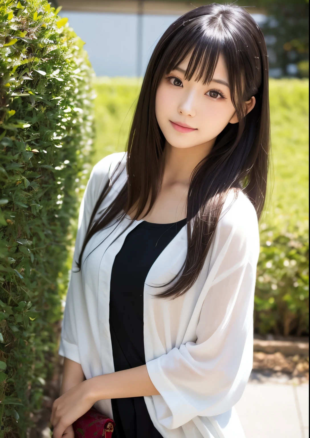 In 8K,highest quality:1.4, 超A high resolution:1.5, (realistic:1.4),masterpiece:1.2,(highest quality:1.4)、 RAW photo、(background is blurry),、Nogizaka、cute、supple fingertips,beautiful black eyes、natural skin texture:1.3, Realistic eye and face details:1.7、medium breasts、look at the viewer、beautiful feet、autumn&#39;s、long sleeve、High resolution、 one beautiful young woman、 (soft saturation:1.3)、(white skin:1.2)、 (非常にdetailed background、detailed background)、Bokeh、 break,Portrait of a smiling girl。Seen from the front、The composition is symmetrical。 Look straight ahead with serious eyes、break towel wrap、towel wrap、medium breasts、 outside the house、Uncharted、null、Light of the sun、Scenery of cherry blossom trees、 strong light、with front light、 (teenager:1.3)、(cowboy shot:1.2)、Break angle from the front、 looking at the viewer、red bikini， dynamic pose、 sitting in front of a cherry tree、seaweed、seaweed、seaweed、seaweed、seaweed、seaweed、
