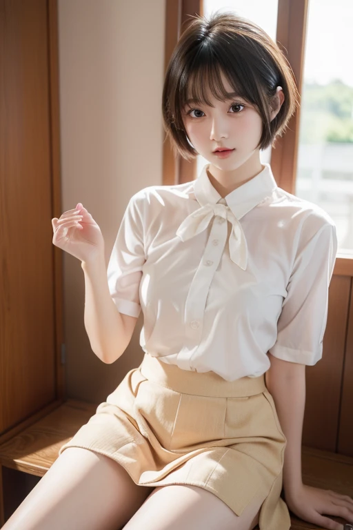 highest resolution、High level image quality、8K、true due diligence、원시 picturegraphy、top quality、masterpiece、table top、erotic、student、I like pink,white skin,knee,(flesh colored pantyhose),detail panties pattern、panties focus、pink panties、absurd,small face、 giant、중간에서 앞head 분리、The forehead is visible,(cold expression<꽉 It looks like,It looks like부심,Optimize,Thin anger)、masterpiece,top quality、Super high resolution A,원시 picture,wren,beautiful excrement,One, solo,dark expression,,whole body、Very good、JK ,High school girls,Japanese Female,stand,(photorealistic:1.37)、photon mapping,light blue ribbon,realistic、귀여운 small face,갈색 It looks like、Black socks、22 years old、(red bow tie)、radio city、physics based wrendering(물리 기반 wren더링)、Panorama、depth of fieldlurry background、picture,feminine,beautiful bridge, long legs, thin legs,long bob cut,(앞head가 보인다), head, Lips, blue_It looks like, cosoft,(pink shirt), (navy pleated skirt), knee이 다,thin clothes,, femur, black cotton socks,Nogizaka Idol, , Japan's island、반짝이는 It looks like、반짝이는 Lips、