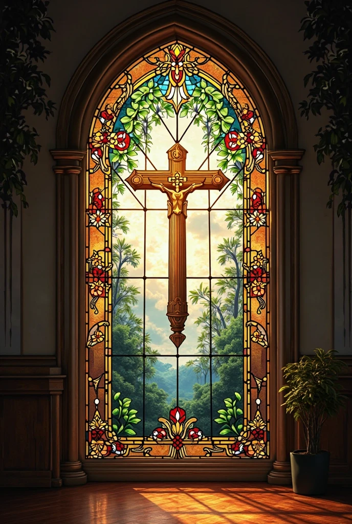 Make an image of Jesus Christ's crucifixion 
