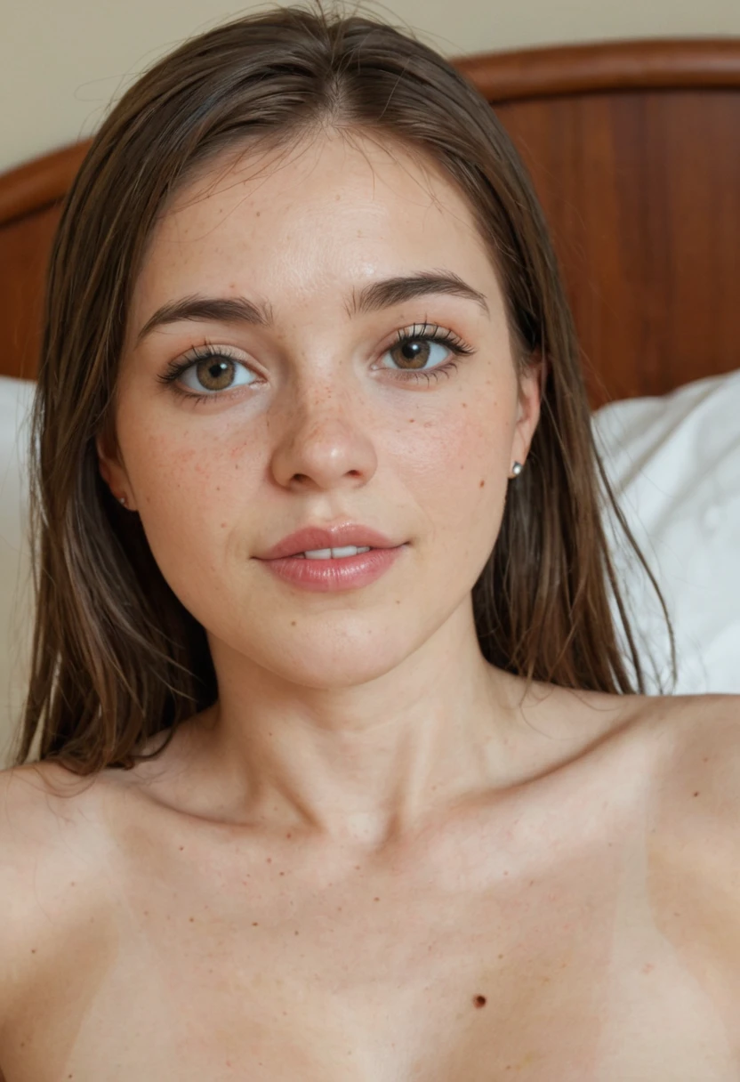 (high quality,4k,8k,highres,masterpiece:1.2), ultra-detailed, (realistic,photorealistic,photo-realistic:1.37), ((((supermodel face)))), ((16 years old girl, russian)), blonde long hair, ((dark blue eyes)), thin face, ((thin pointy nose)), ((((dark blue eyes)))), vivid colors, studio lighting, sharp focus, (innocent faced, childish face), (((busty))), (((naked, perfect body))), ((close up tits shot)), flat belly. ((lying on her back)), (bed), cumfacial, cum on tits, (transparent semen)