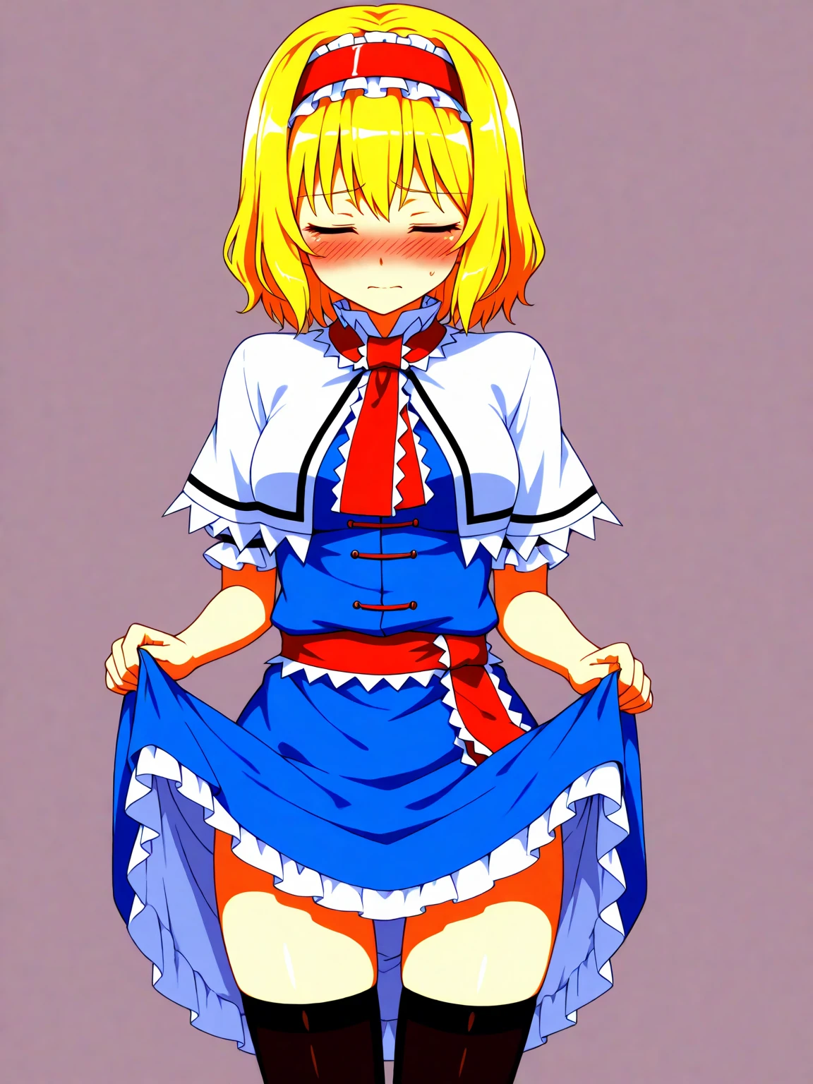 (masterpiece, best quality, ultra-detailed, high resolution, detailed eyes), takeda hiromitsu style, 1girl(17 years old), (school uniform, short sleeve shirt), (long blonde hair), solo, tanned skin, tsurime, (furious:0.8), large breasts, slender body, looking at viewer, pov, cowboy shot, arms behind back, sitting, school, ch4irtied