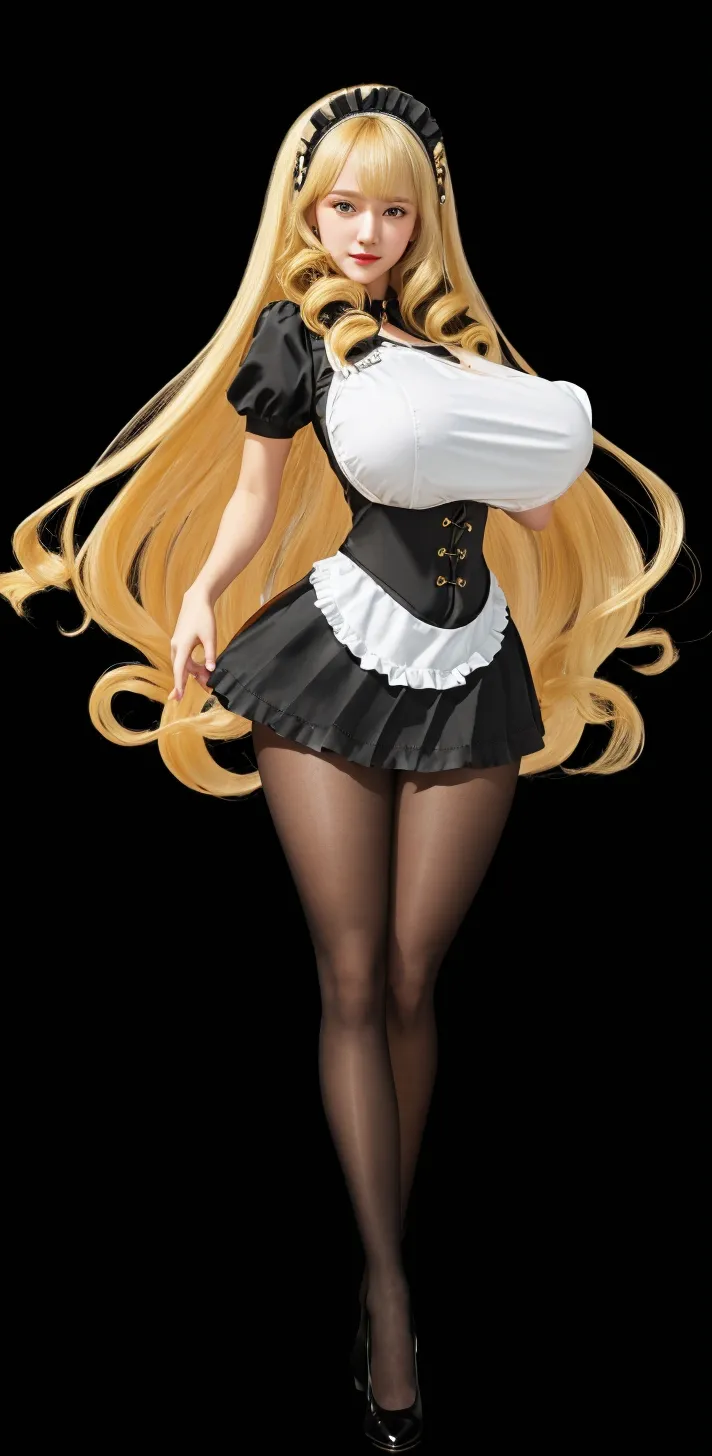 Gorgeous blonde hair，teenage wife，Bigchest，Real-time 2D images