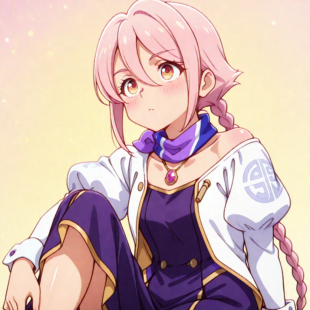 Adult women,Very detailed,,Rin々Nice face,Open Mouth Smile,White, pink, and purple adventurer uniform,Medieval Europe,Medium Hair,Show your armpits,Black eyes,European facial structure,The dignity of a hero,,Small hair ornament,tattoo,Cape,Legs visible through the skirt,Natural Beauty , (Garter stockings with anklets), (orgasm),A beautiful portrait that captures her enchanting charm.. (8k, highest quality, masterpiece: 1.2),Spread your legs