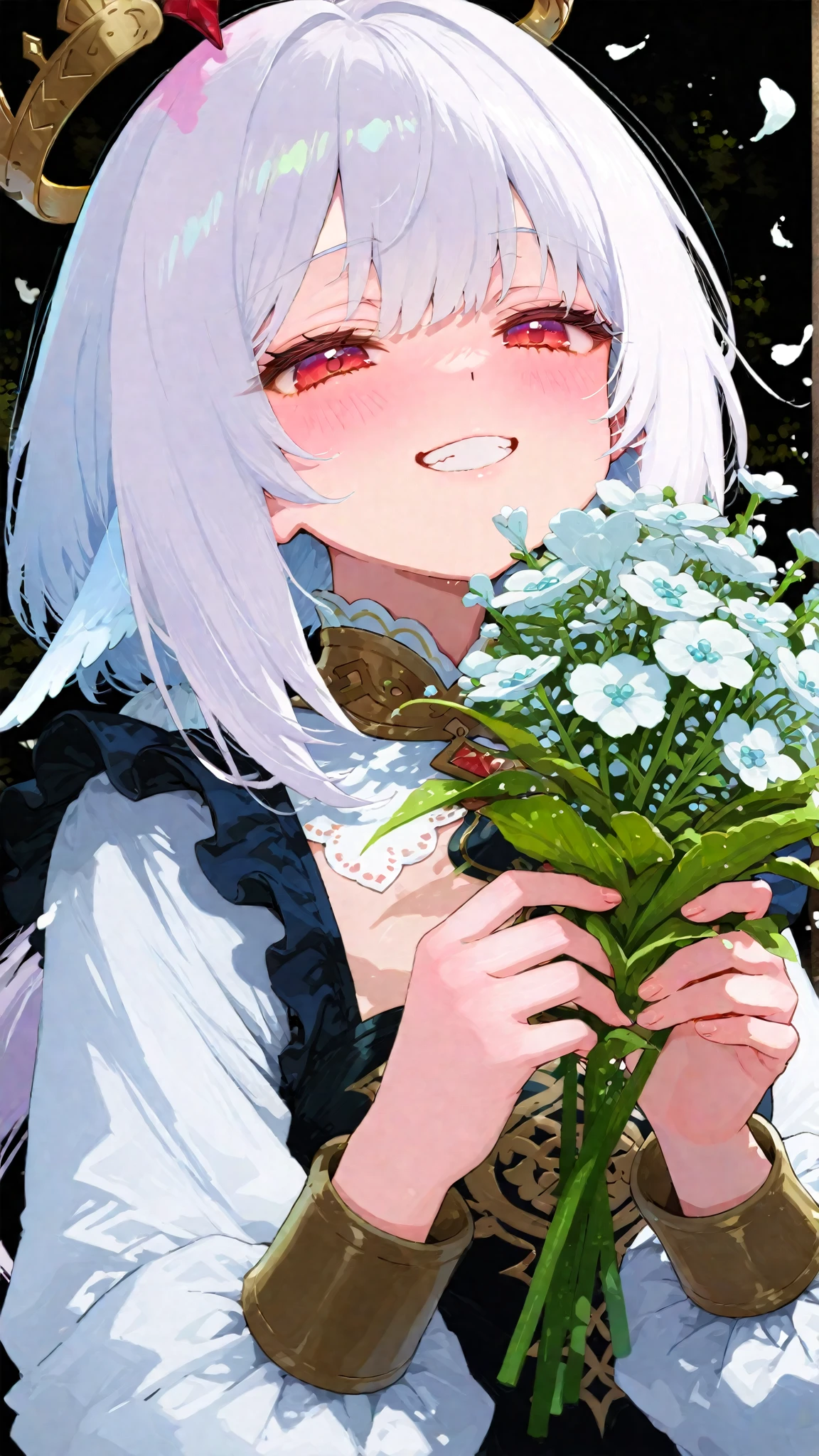 stepmother, gradient hair, straight hair, kanzashi, gradient eyes, makeup, anime, UHD, best quality, anatomically correct