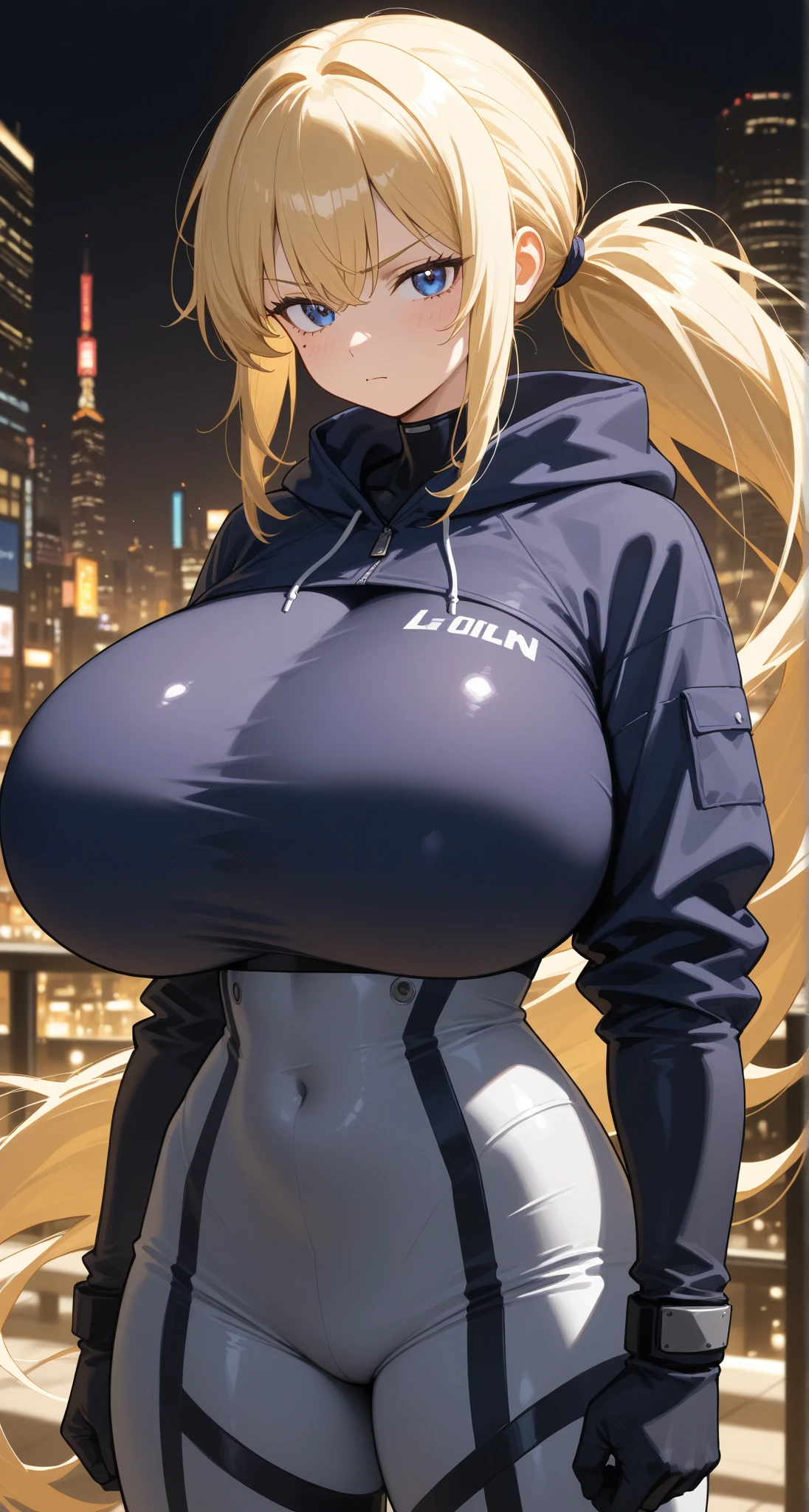 blonde wavy hair、cute anime face、thick thighs、8K、4k、highest quality、(High resolution:1.6)、noise reduction、((glowing green eyes、high detail eyes:1.5、Sweat、blush、open your mouth))、(SFW huge body:1.5)、(((model pose)))、(white calvin klein underwear)、(sexy back view、arched back、T-back that digs into your butt、emphasize the buttocks)