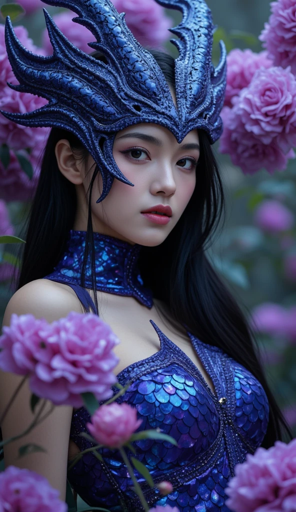 (fashion model posing:1.5), (1 Saudi Arabian girl:1.2), (looking at viewert:1.4),(intimate:1.4), Photorealistic, offcial art, Unity 8k wallpaper, Ultra detailed, Beautiful and aesthetic, Best quality,(only face:1.4), (Upper body:1.4),( focus face:1.5),from the front side, magister, Magic Attacks, (Magic effects，Such as sparks or energy:1.1), flowing robes or enchanting attire, ((amazingly beautiful scenery:1.6)),Delicate, primitive, Light particles, (Detailed skin texture:1.2), Detailed cloth texture, Intricate details, Ultra detailed, Headgear, (Beautiful and d delicate ruby, topaz, emerald and sapphire jewelry:1.5), (showing armpit,:1.25), Seductive pose, (detailed large blue eyes:1.4), detailed thick eyebrows, The background is blurred out, blurryforeground, Depth of field, (detailed jet black straight hair:1.2), (Motion blur:1.1), (Highly detailed), Caustics, textile shading, Perfect anatomy,(com rosto detalhado:1.1), (beautiful face like (Emilia Clark:0.6) (Emma Watson:0.3),(Jennifer Conelly:0.4):1.3)(no-makeup:1.3),dark circles, (Detailed skin texture:1.2), (Pale skin:1.1), (hyper real skin:1.2), (venat:1.0) (diffused skin pores:0.85),(Moist skin:0.6) , (Flat chest:1.2), (small tits:1.1), 18yr old, (Seductive smile:1.1), (cheerfulness:1.1), Glad, (Kaihuai:1.3), slim toned body, (intricated colorful fractal designed tight bodysuit:1.28), (wearing iridescent knight full armor:1.29),(zentangle, mandalas, tangled, entangle:0.98),(Fractal art:0.9)(fluttered detailed color splashes:1.1),(Marbling:1.1), (beautiful and delicately engraved gauntlets:1.48) beautiful tits, Pubic hair, (vulgarity:1.10), Sexy, sweet breath, soggy, (ecstasy:1.1),  (white irises:1.11), (VMPR:1.11), (long canine teeth:1.1)