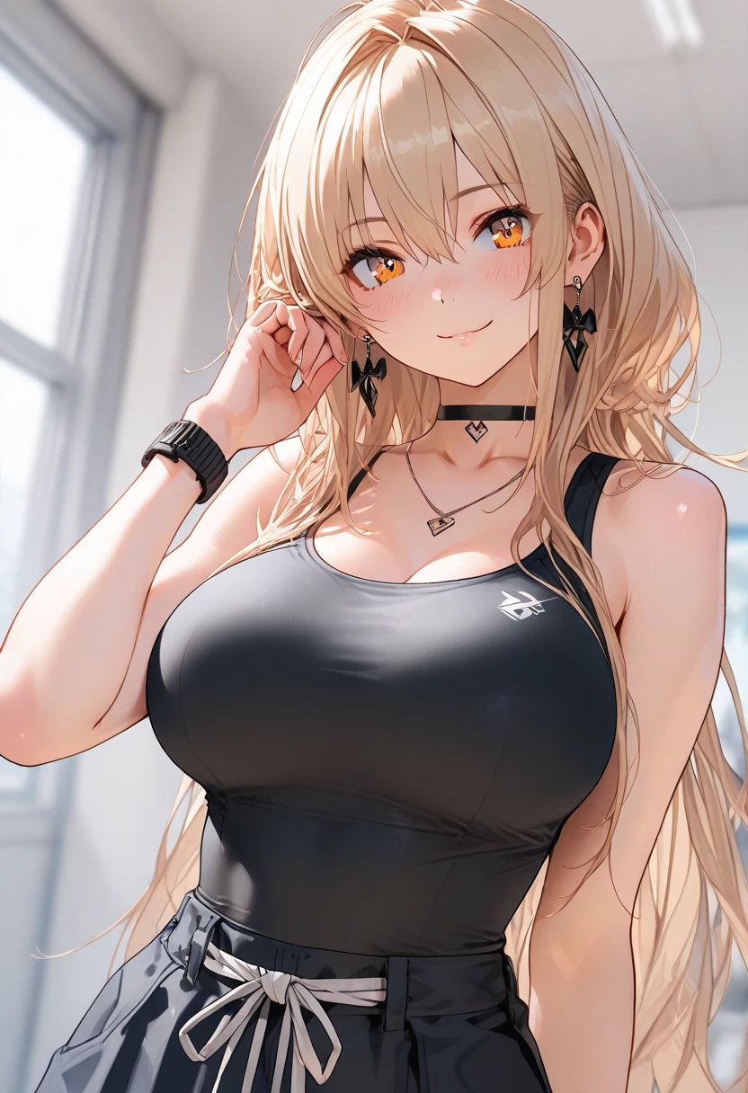 最high quality、best image quality、masterpiece、girl((18-year-old、 By becoming、vest bust、medium bust,wide open breast tea、shining eyes, blonde、messy hair、long hair、thin,highest valley、white distressed tank top、blue distressed pants、Wristband、have a smartphone、ruby earrings、squat、Leaning forward)),high quality、beautiful art、background((Dark Research Facility、broken wall、warning mark、Light、Infrared Sensor、red lighting))、Flight、debris flies、Depth of written boundary、movie、visual art、perfect art、8K,genuine、