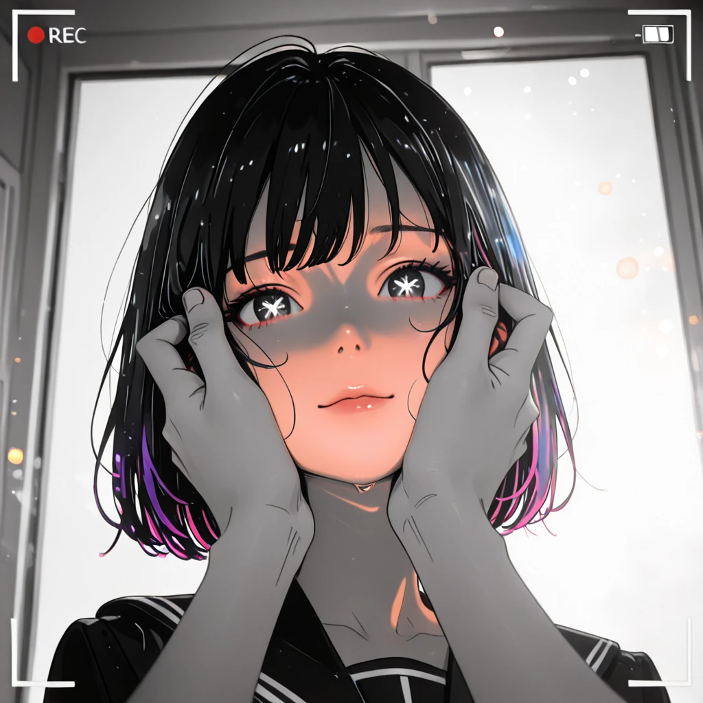(masterpiece, top quality, best quality, official art, beautiful and aesthetic:1.2),
blindfold, solo, 1girl, open mouth, short hair, long sleeves, bangs, smile, upper body, bandages, shirt,
extreme detailed,highest detailed, optical mixing, playful patterns, lively texture, unique visual effect