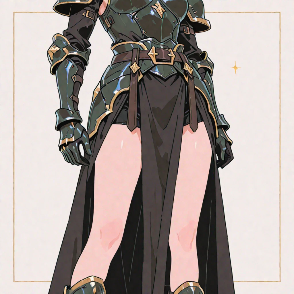 Subject:
1 Solo Female Gladiator
Pose:
Full body, whole body
Standing tall, hands on hips (conveying confidence)
Feet together, conveying a strong stance
View from slightly below, emphasizing her power
Clothing and Armor:
Loincloth (detailed and well-crafted, showcasing her warrior status)
Metal sandals, sturdy and battle-worn
Leather choker, adorned with a gladiator emblem or small spikes (optional)
Big belt, holding additional weapons or pouches (optional)
Bracers on forearms, for protection
Jewelry:
Tiara (can be simple and battle-ready, or adorned with feathers or gladiator symbols)
Additional Details:
Strong, defined muscles
Determined expression on her face
Optional: scars or other battle marks that tell a story of her victories
