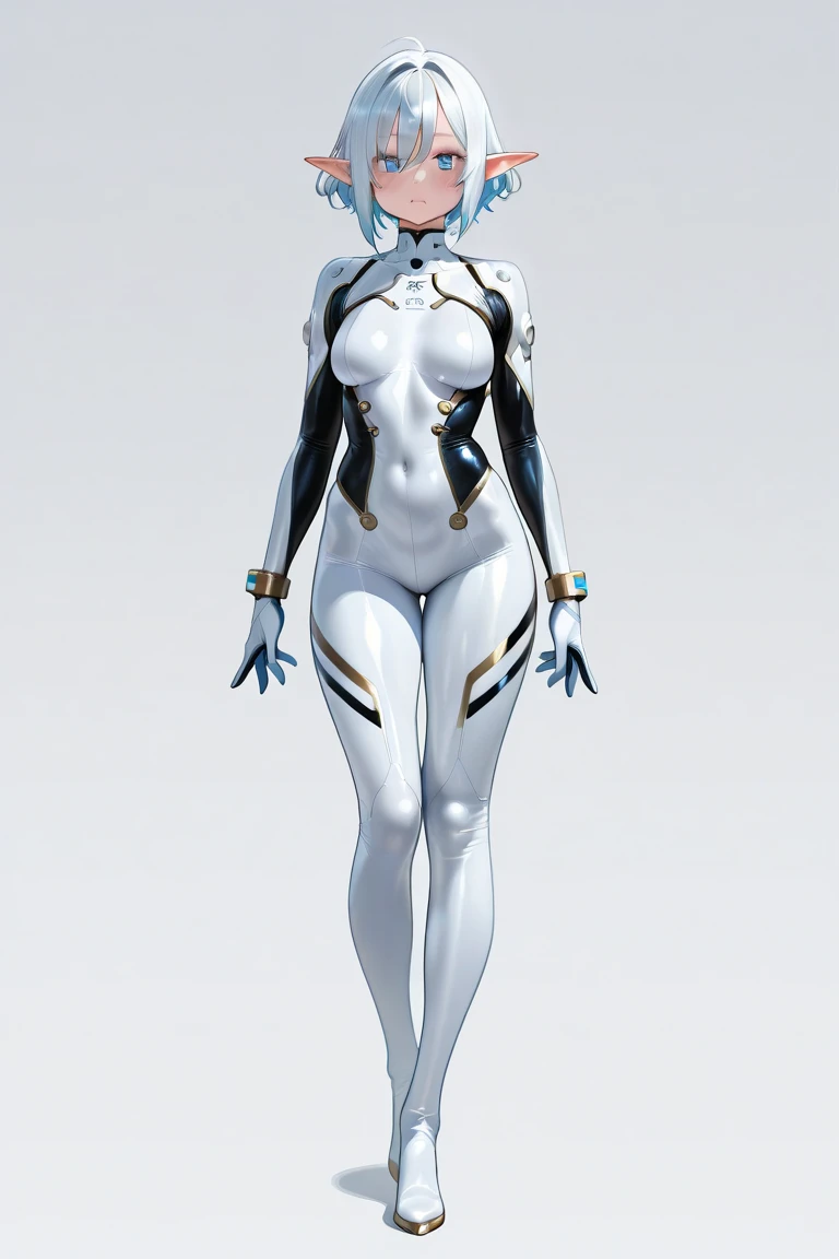 best quality,ultra high res,1girl,full body,(black background:1.4),(simple background:1.2),
(purple combat bodysuit:1.5),(Sci-Fi Headwear:1.5),white skin,large breasts,translucent skin,blue eyes,expressionless,robot girl,science fiction,serious,glared,(white long straight hair:1.2),LED glow texture,large breast,mature female,tsurime,