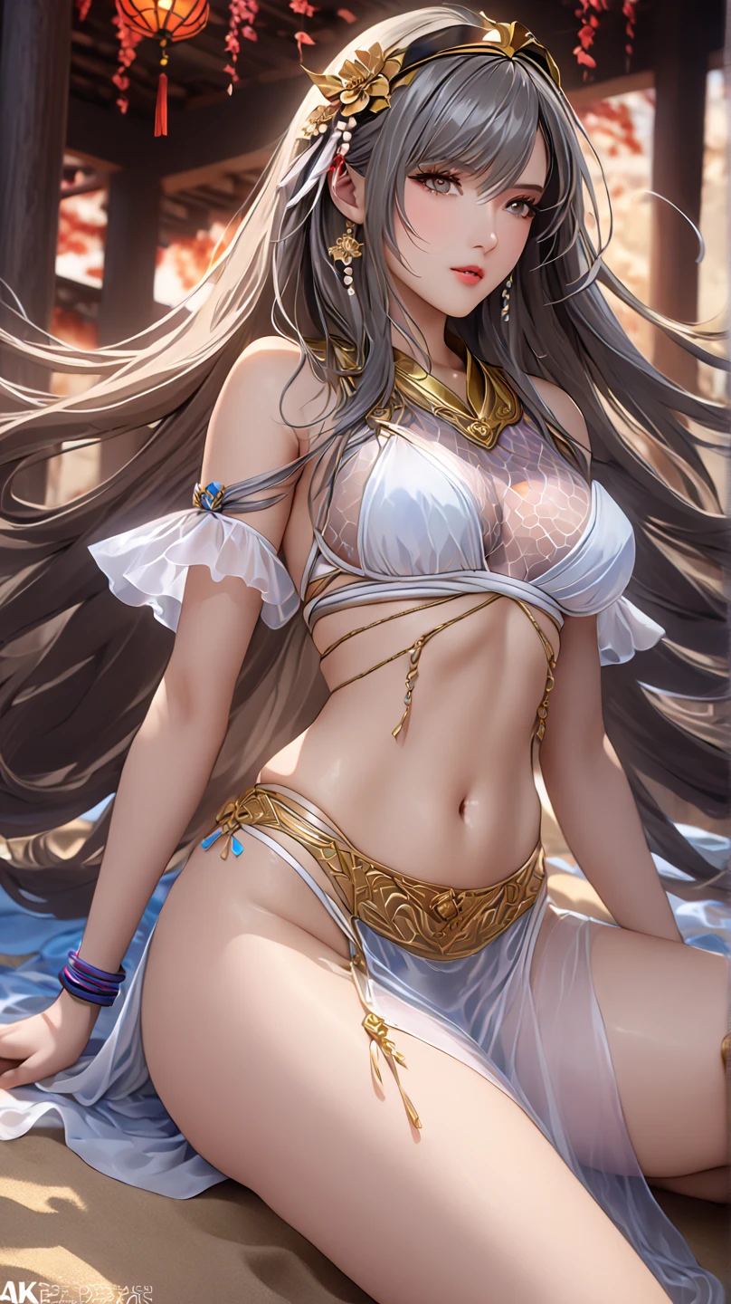 Beautiful Asian girl, 18 years old, light bikini knight girls, sexy lady, medium breasts, camel toe, long sword,