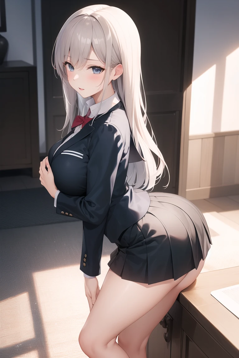 pieces fly、masterpiece、highest quality、Super detailed、High resolution、High resolution、8K portrait、Unity 8k壁紙のHigh resolutionCG、unity 8k wallpaper、cute type little:1.5、:1.5、Highly detailed CG unity 8k wallpaper、realistic、real person、cute type little、 portrait photography、shiny skin、High resolution、(16 years old:1.2)、(1 girl)、beautiful clear eyes、very detailed explanation、delicate face、nice lips、slender body、Middle milk is the same thin waist、thin legs、(city road:1.6)、1 girl, cute type, perfect face, seriously, (blush:1.5),(silver long hair:1.3),((there are many people nearby:1.4)),Middle milk is the same,((school uniform:1.2)),(((clothing lift:1.5))), (((I have nipples))), Detailed description vagina,show vagina,spread legs,spread ,(((Orgasm in the vagina:1.5)))