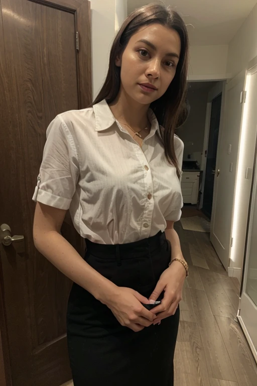 Selfie with VERY serious face, Dressed in elegant clothes