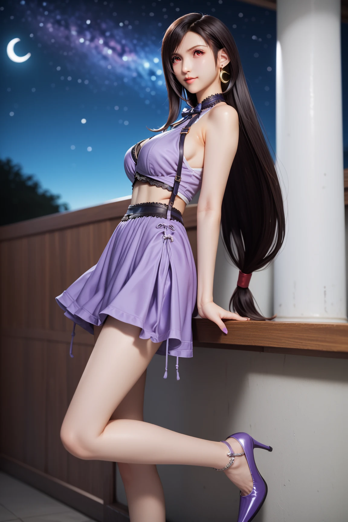 Mai Shiranui, (best quality,ultra-detailed),(realistic:1.37), beautiful and detailed face, ultra-realistic texture, delicate face, athletic body, vivid colors. High definition, 8k
