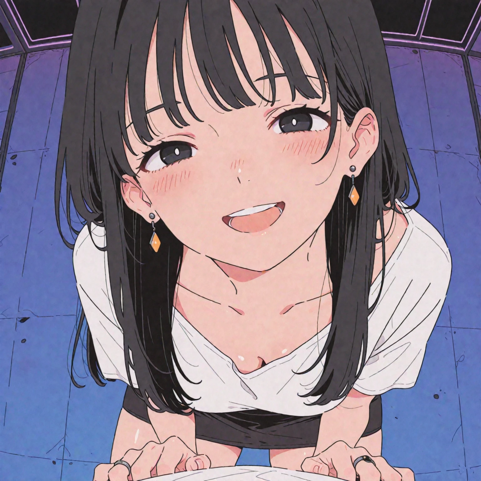 masterpiece, Highest quality,Multiple Girls, Three Girls, Backpack, bag, Black Hair, Have, hair ornaments, ponytail, Hair Clip, Iris, bandana, Striped, smile, short hair, Shorts, Long Hair, skirt, denim, View your viewers, hug, shirt、,Spread your legs,orgasm,blush, Sweat,White panties、Squat、Look at this、skirt、、Attacked by tentacles、Tentacles wrap around my legs、Tentacles in the crotch、Captured by tentacles、cry、shout、Ecstasy face、skirtの中の触手、Do not run away、Lying down、Torn clothes、skirtの下からスパッツが見えます、Spread your legs、Disheveled clothing、skirtをめくっる