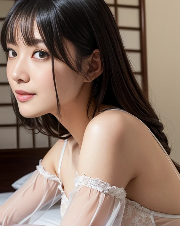 (best quality,highres),(realistic,photorealistic:1.37),(vivid colors,bokeh),(professional),(sharp focus),(HDR),(studio lighting)
asian ,beautiful detailed eyes,beautiful detailed lips,long eyelashes,smooth skin,fair complexion,dark hair,elegant posture,surrendering,lying on a bed,naked body,body with small breasts,slender figure,sensual curves,innocent look,exquisite features,virgin vagina
In this high-quality, high-resolution artwork, we see an Asian teenng on a bed, surrending to the moment. The focus is on her beautiful, detailed eyes, which captivate viewers with their mesmerizing allure. Her lips are equally captivating, with their attention to detail, forming a picturesque smile. Her long, elegant eyelashes complement her eyes perfectly.
The girl's smooth skin, fair complexion, and dark hair add to her overall allure. The lighting in this artwork is professionally done, highlighting the girl's features and casting soft shadows. The sharp focus ensures every detail is captured meticulously, resulting in a realistic and photorealistic rendering.
The artist has used vivid colors and bokeh effects to enhance the visual impact of the artwork, making it even more captivating. The high dynamic range (HDR) gives the image a lifelike quality, with rich tones and vibrant colors.
The girl's pose is sensual and surrendering, adding a touch of vulnerability to the artwork. She is lying on a bed, creating a sense of intimacy and connection with the viewer. Her naked body, with small breasts and a slender figure, exudes natural beauty and grace. The curves of her figure are tastefully depicted, showcasing the artist's attention to detail.
The girl's innocent look adds an element of purity to the artwork, evoking a sense of curiosity and intrigue. Her face and overall features are exquisitely detailed, making her a captivating subject.
In summary, this high-quality, high-resolution artwork portrays an Asian teen, lyon a bed in a surrendering pose.