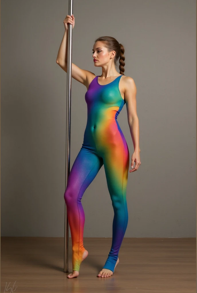 ultra realistic ,highly detailed ,beautiful brunete woman wrestler, green spandex workout leotard with neon designs on it with green eyes and shoulder length brown hair hair posing for a picture with beautiful attractive face, attractive features, beautiful female face and flawless skin, best quality, ultra high res, (photorealistic:1.4), 8k resolution, 1girl, (random hair:1.3), (realistic hair:1.2), (American girl:1.2), (European girl:1.2), (realistic eyes:1.2), (beauty face:1.3), slim body