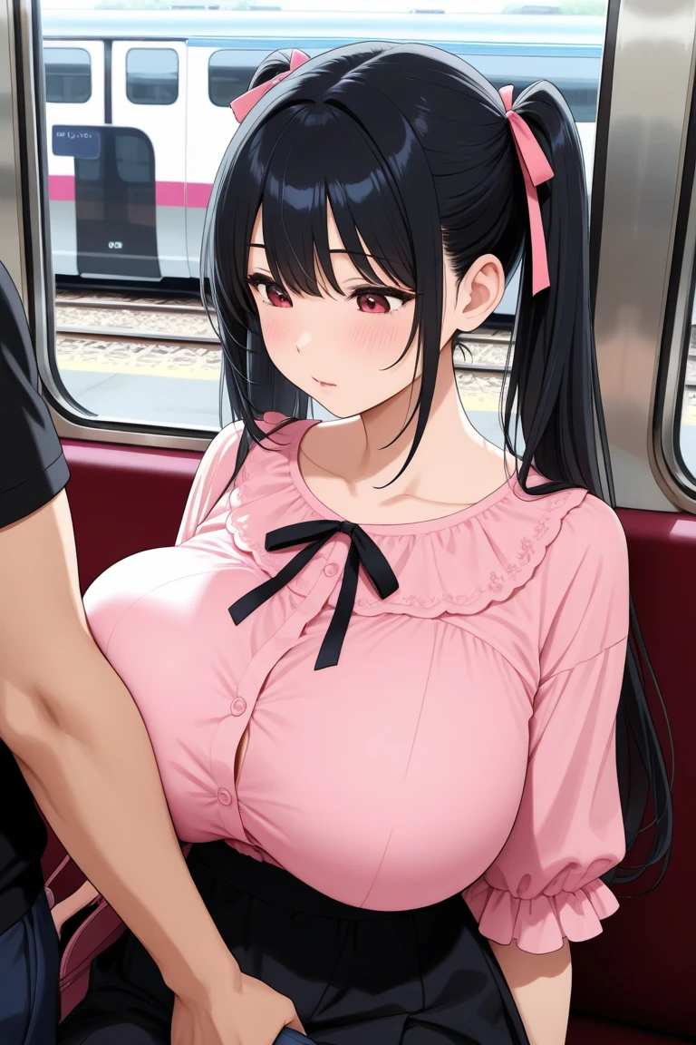 (NSFW)、 hight resolution, (ultra-detailliert:1.1), Blood, Watercolor style, (soft blending:1.4), (dreamy washes:1.4), (delicate textures:1.4, BREAK (Bokeh photos:1.3), Soft Focus, Out-of-focus highlights, dreamy ambiance, Captivating depth, Blurry edges, Dynamic Angle, more_Details:1.5, ((masutepiece:1.4)), ((Best Quality:1.4)), (Ultra-detailed:1.4), ((kawaii)), Cute, (lovely), ((Sexy)), (Ero), ((Extremely detailed)), 4K, (8K), Best Quality, (Beautiful face:1.3), Anime style,(ripped clothing)、Man on the right、Man on the left, Man in the back、Sex with a man、A man rubs his chest、Running away、Reluctant、(crying how bright:1.2)、3 males、Women are princesses、A dark-haired、(Man licking female breast:1.0、MCharacter opening leg:1.0、man straddles woman:1.2、Doggie style:1.2)、(feeling of disgust:1.2)、(cum shots:1.5)、A little blood comes out from my crotch、(Splattering sweat:1.0)、Lift up waist、Octopus gets tangled in the body、On the train、Trem lotado、to stand、Looking from the side、taking photo、Lift both legs、Holding a bag、tiny chest、