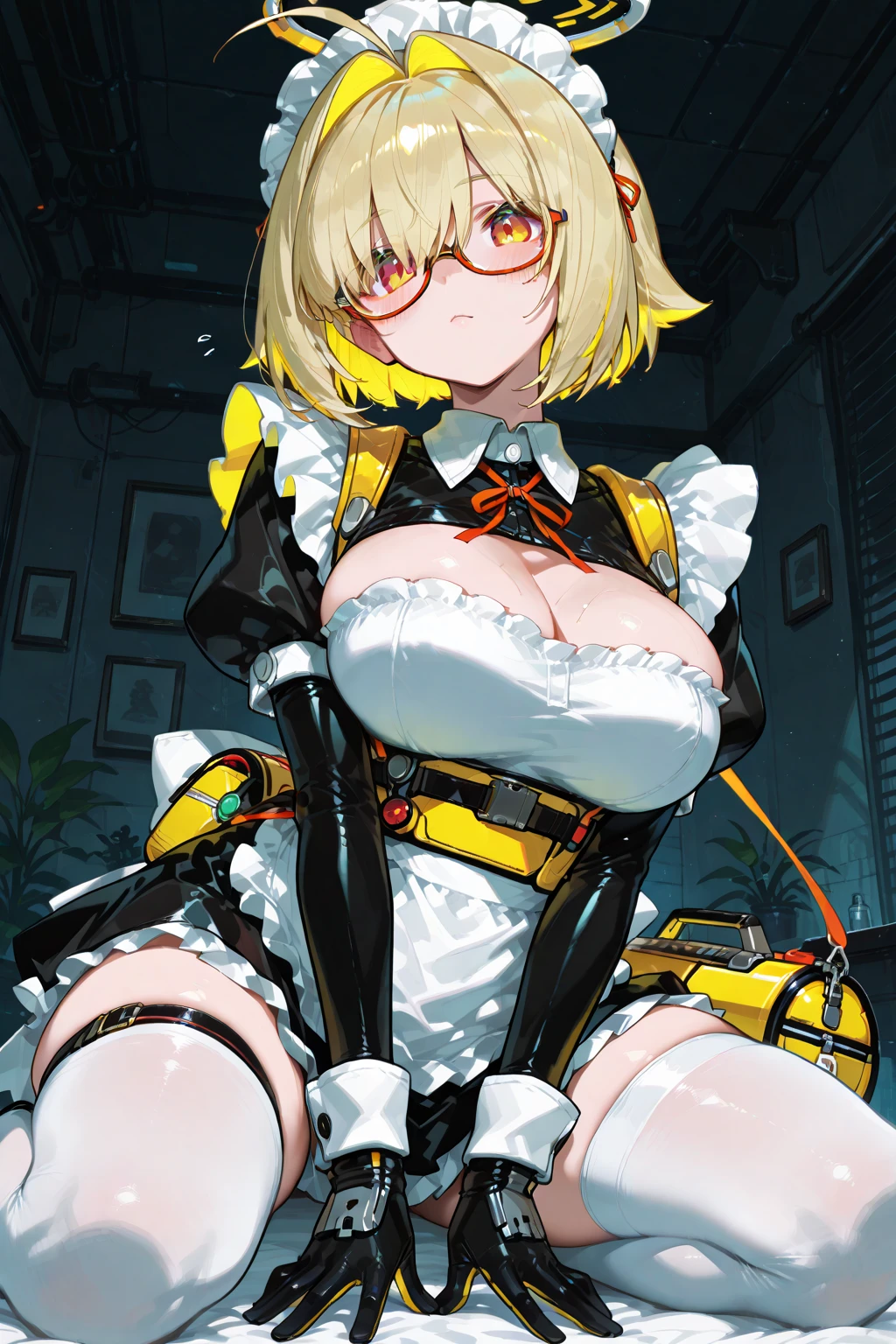 nene_official, double bun, two side up, corset, cleavage cutout, multicolored bow, orange skirt,,,(masterpiece),(best quality),(ultra-detailed),(best illustration),(best shadow),(absurdres),(very aesthetic),(detailed background),,in narrow factory,dim lighting,under lighting,,,sitting on machine chair,,in heat,horny,heavy breath,,head-mounted display,,,BrnWshM,sex machine, vaginal object insertion, bondage, stationary restraints, mind control, pussy juice,, bdsm,saliva, blush,lactation, forced orgasm, sex toy,pussy juice,barcode tattoo, cable, glowing, electricity, trembling, milking machine, heavy breathing,many tube,arms behind back,peeing,legs up,tube on nipples,tube in ears,(spread legs,from below:1.5),crying,