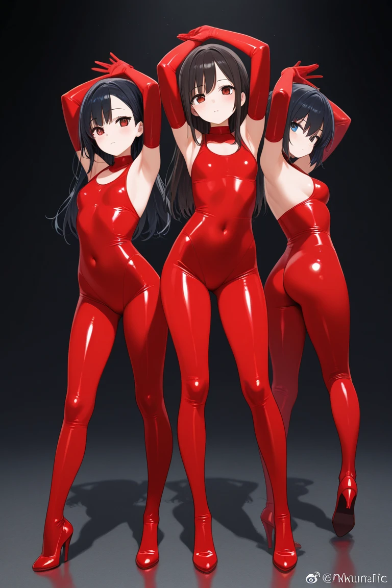 Masterpiece, high resolution, 4k, (perfect anatomy:1.5), perfect long legs, perfect arms, volleyball girl, volleyball suit, tight shorts, slim build, medium breasts, Beautiful face, pink cheeks, long black hair, Brown eyes, ribbons and bows in hair, pose sexy, socks, Collections, sexy body