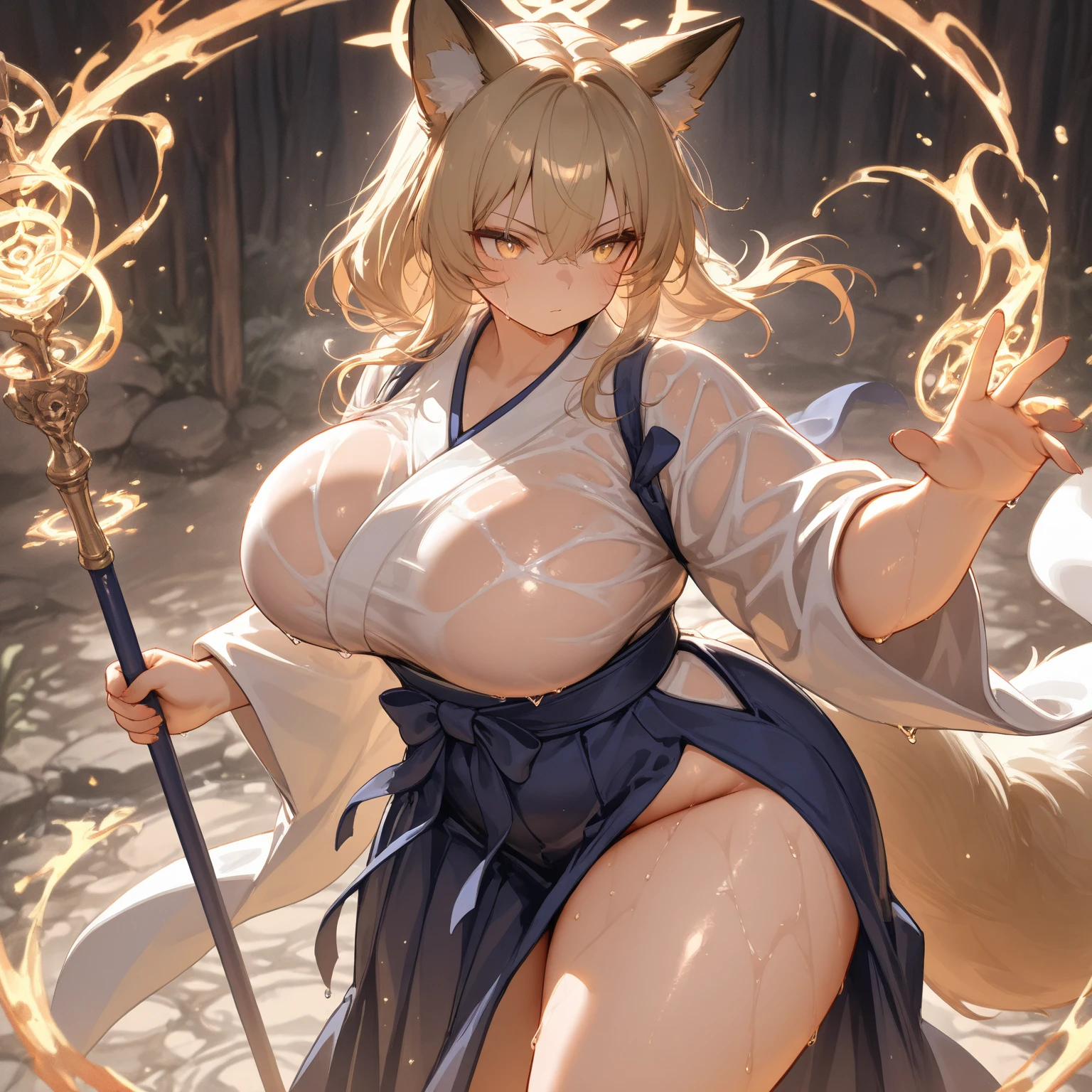 female Dancer Banny , Intense dance movements , Loincloth dance costume , Unruly tits , Slow Shutter , (ss 1/15) , bouncing breasts , unaligned breasts
